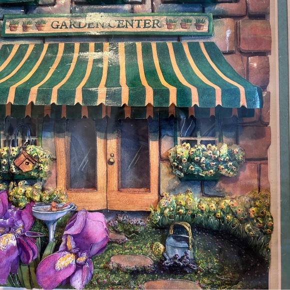 Handmade papertole GARDEN CENTER in shadow box - Picture 9 of 10